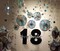 Holographic Circle Garlands - Iridescent Party Supplies, Hanging Streamer Backdrop for Kids Unicorn, Mermaid Theme, Birthday Party, Baby Shower, Graduation, Wedding, Disco, and Bachelorette Party Decor